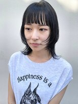 マジコ 下北沢本店(Magico) ミルクティーベージュカラーレイヤーカットウルフカット韓国