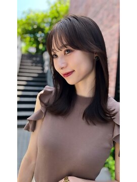 ドットハリス(.Hallis) 大人かわいい/小顔/ミディアムレイヤー/20代30代40代