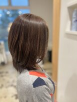 ヘアーデェカラー(hair de KOLOR) 【つくば】白髪ぼかしハイライト×ミディアムヘア