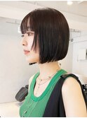 ミニボブグレージュ_大人ガーリーチョコレート_ba409882
