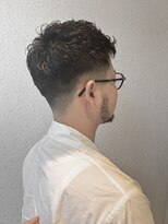 ココロカラ(Cocorokara)&nbsp;ナチュラルパーマ　ツーブロックスタイル　フェード