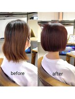 カミケン 方木田店(kamiken.)&nbsp;こなれ感コンパクトミニボブ大人可愛い小顔【カミケン方木田店】