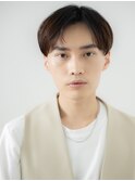 センターパート×マットブラウンのイケメンマッシュa南越谷
