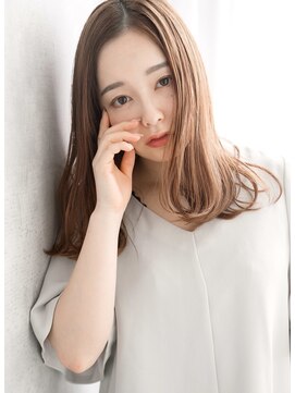 エレノア アネックス銀座(Eleanor) 透明オレンジ×まとまりミディアムレイヤー☆銀座