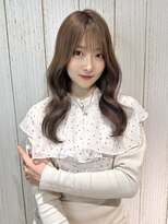 ★くびレイヤーセミディシアカラー姫カットダークアッシュ