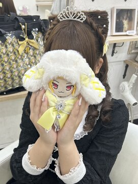 プティクローシェ(petite cloche) 【量産型】編み込みカチューシャねこみみ