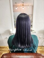 ヘアーリビングリコ 新潟笹口店(hair living Liko) ネイビーブルーとバイオレットで作る、深みのある艶髪へ。