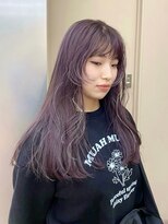 パークレーン アイス イヴェン(park lane ICI yeven)&nbsp;ラベンダーカラー×顔まわりレイヤーでおしゃれに◎