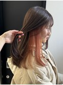 1回ブリーチでできるインナーオレンジ!