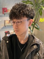 メンズサロン ブロック(Men's Salon bloc) ツイストスパイラルパーマ　ツーブロック　マッシュ　爽やか