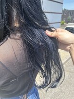 サバ ヘアー スペース(SABA hair space) インナーカラー/ネイビーブルー