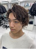 ニュアンスパーマメンズウェーブヘア