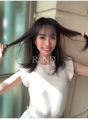 ワンカール外ハネボブカール薄めバング姫カット