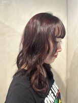 オースト ヘアー ステラ 新宿店(Aust hair Stella)&nbsp;デザインボルドーカラー×レイヤーカット