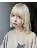 ケアブリーチ×ハイトーン×ホワイトカラー(渋谷)