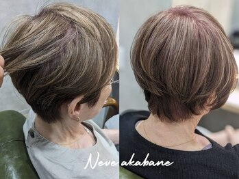 ネーヴェ アカバネ(Neve akabane)の写真/人気の白髪ぼかしハイライトで上品でおしゃれな印象に◎大人女性の魅力を引き出すスタイルをご提案♪[赤羽]