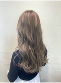 ブリーチなしダブルカラーミルクティーベージュ