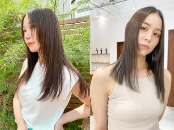 オーリーエトワ 御器所(oorry.etwa)の写真/【御器所/桜山】話題の《酸性ストレート》で叶える上品な大人艶髪。潤いのある自然で柔らかい仕上がりに。 