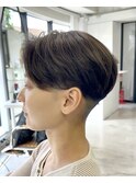 大人フェザーショート刈り上げショート30代40代50代白髪ぼかし