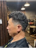 バックパーマショート