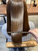 エイクス ヘア デザイン×美髪クリニック 千葉(AQs hair design)&nbsp;くびれヘア/アプリコットオレンジ/夏/髪質改善[千葉駅]