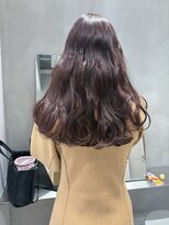 ソル 栄矢場町(SOL) ボルドー ウェーブ巻き