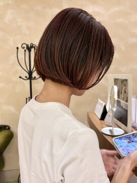ビュートリアム265(BEAUTRIUM 265) ★切りっぱなしボブ/オレンジブラウンブリーチなし/銀座20代30代