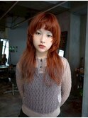 【GEEKS渋谷】ミディアムレイヤー/ウルフ/20代30代/ワンブリーチ