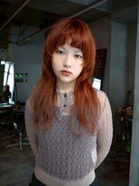 ギークス(GEEKS) 【GEEKS渋谷】ミディアムレイヤー/ウルフ/20代30代/ワンブリーチ