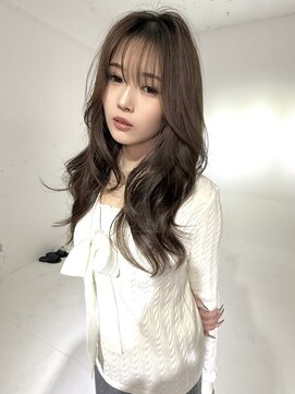 アース コアフュールボーテ 柏崎店(EARTH coiffure beaute) ナチュラルベージュ_ヨシンモリ_顔周りレイヤー_レイヤーカット