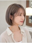 切りっぱなしボブ　タッセルボブ　韓国ボブ