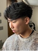 96. ダウンバング/ニュアンスパーマ/メンズ/マッシュ