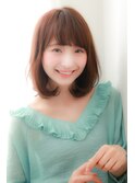 柔らかい質感のニュアンスボブ