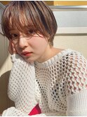 マッシュショート×ライトブラウン【フラミュームたまプラーザ】
