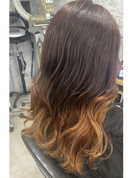 ミコ(MICO hair) オレンジグラデーション