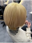 『ケアブリーチ』抜きっぱなしハイトーン×ショート