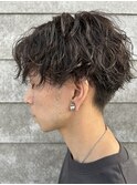 メンズマッシュパーマ波巻スパイラルパーマニュアンスパーマ