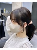 韓国レイヤー/韓国風/ボブ/髪質改善/黒髪/ブリーチなし〔池袋〕