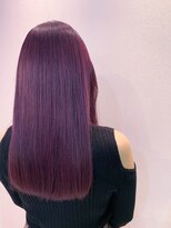 シュガー ヘアアンドネイル 仙台(SUGAR)&nbsp;ラベンダーロングかきあげロングマロンベージュピンクブラウン