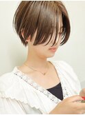 30代40代50代耳かけショート前髪なしハンサムショートカット