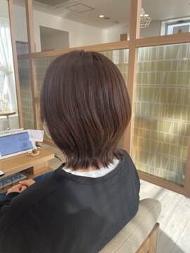 アドラーブル 長岡リップス旭岡店(adorable) くびれボブミニウルフ透明感グレージュカラー