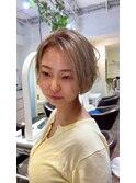 ハンサムショートのハイトーンレイヤー20代30代40代