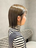 ジルバイジアン(JILL by GIEN)&nbsp;外ハネ×裾カラー×ミディアムボブ@sarina