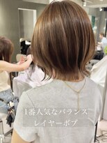 ナナローネス(nana loness)&nbsp;レイヤーボブ レイヤーカット くびれヘア　くびれボブ