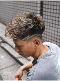 メンズ/ハイライト/マッシュパーマ/束感/波巻き/渋谷/渋谷駅