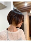 小顔ネビージュワンレン/縮毛矯正/髪質改善/ツヤ髪/くせ毛