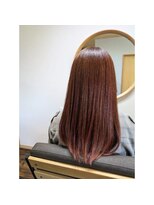 手と髪&nbsp;大人カラーロング