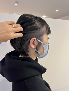 アズール 草加(azule) イヤリングカラー シルバー ショートインナーカラー