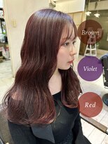 リリー 勝田台店(Lilly)&nbsp;〈Lilly勝田台 佐藤愛〉ブリーチなしボルドー＊