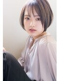 10代20代大人可愛い艶髪ボブ顔周りレイヤー透け感バングマッシュ